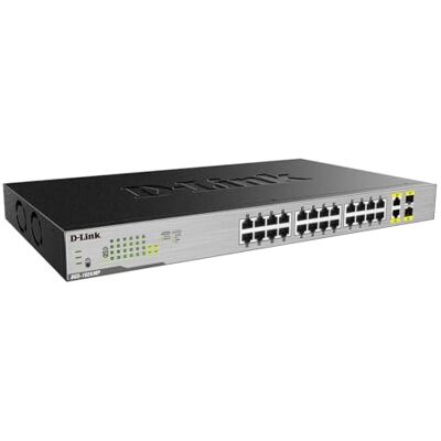 D-Link DGS-1026MP Layer2 PoE+ Gigabit Switch (26 portů, z toho 24 x 10/100/1000 Mbit/s PoE port a 2 Gigabit Combo Uplink porty) D-Link DGS-1026MP Layer2 PoE+ Gigabit Switch (26 portů, z toho 24 x 10/100/1000 Mbit/s PoE port a 2 Gigabit Combo Uplink porty)