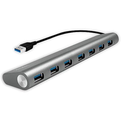 LogiLink UA0308 USB 3. 0 Hub pro PC/notebook, 7portový hliníkový kryt stříbrný LogiLink UA0308 USB 3. 0 Hub pro PC/notebook, 7portový hliníkový kryt stříbrný
