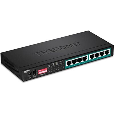 TRENDnet , TPE-LG80, 8portový gigabitový dlouhý přepínač PoE+ Switch, 8 X POE+ portů, Long-Range PoE+ rozšiřuje dosah až na 200 m (656 stop), černý TRENDnet , TPE-LG80, 8portový gigabitový dlouhý přepínač PoE+ Switch, 8 X POE+ portů, Long-Range PoE+ rozšiřuje dosah až na 200 m (656 stop), černý
