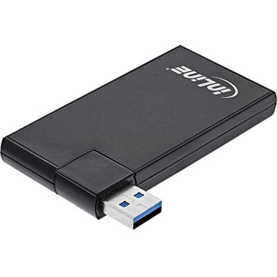 InLine 35391 180 Twist Hub USB 3.0, 4 porty, otočný, černý InLine 35391 180 Twist Hub USB 3.0, 4 porty, otočný, černý