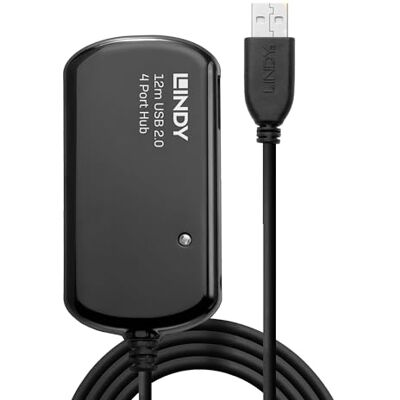 LINDY USB 2. 0 Aktivní prodlužovací rozbočovač Pro – kabel, 42783, černý LINDY USB 2. 0 Aktivní prodlužovací rozbočovač Pro – kabel, 42783, černý
