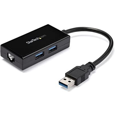 StarTech.com USB 3.0 auf Gigabit Netzwerk Adapter mit 2 Port USB Hub Native Treiber-Unterstützung (Windows, Mac und Chrome OS) StarTech.com USB 3.0 auf Gigabit Netzwerk Adapter mit 2 Port USB Hub Native Treiber-Unterstützung (Windows, Mac und Chrome OS)