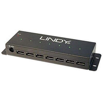 LINDY 42794 7 port USB 2. 0 kovový rozbočovač LINDY 42794 7 port USB 2. 0 kovový rozbočovač