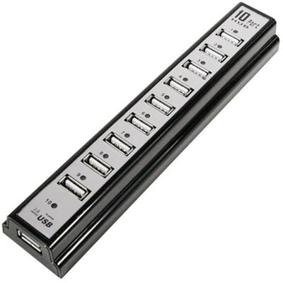 LogiLink UA0096 – USB 2. 0 hub (10 portů) vč. síťového zdroje a indikace aktivity LED LogiLink UA0096 – USB 2. 0 hub (10 portů) vč. síťového zdroje a indikace aktivity LED