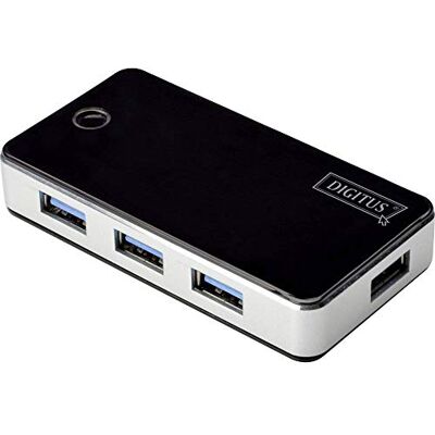 Digitus USB hub 4 porty Super-Speed USB 3. 0 5 GBit/s Plug&Play připojovací kabel 66 cm černý Digitus USB hub 4 porty Super-Speed USB 3. 0 5 GBit/s Plug&Play připojovací kabel 66 cm černý