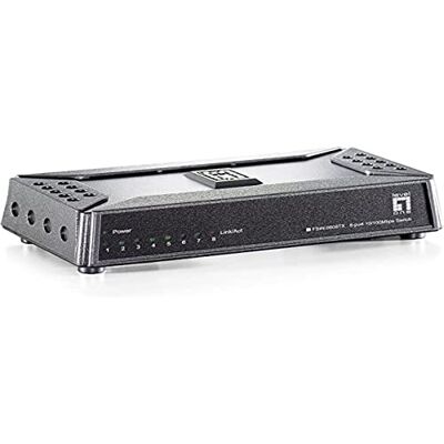 LevelOne FSW-0808TX Fast Ethernet Switch 8 Port 10/100Mbps Desktop/Pocket LevelOne FSW-0808TX Fast Ethernet Switch 8 Port 10/100Mbps Desktop/Pocket