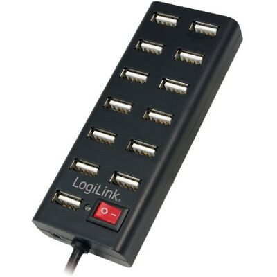 LogiLink UA0126 USB 2. 0 rozbočovač, 13 port s vypínačem ZAP/VYP LogiLink UA0126 USB 2. 0 rozbočovač, 13 port s vypínačem ZAP/VYP