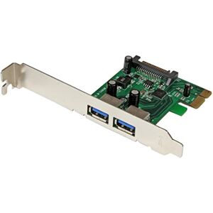 StarTech.com 2 Port PCI Express SuperSpeed USB 3.0 Schnittstellenkarte mit UASP SATA Strom 2-fach USB 3 PCIe Karte mit SATA Anschluss StarTech.com 2 Port PCI Express SuperSpeed USB 3.0 Schnittstellenkarte mit UASP SATA Strom 2-fach USB 3 PCIe Karte mit SATA Anschluss