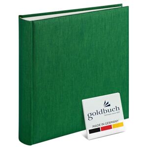 Goldbuch 31806 Fotoalbum Summertime Trend, 30 x 31 cm, fotokniha se 100 bílými stranami a oddělovacími listy z pergamenu, fotoalbum ze lnu, upomínkové album, tmavě zelená Goldbuch 31806 Fotoalbum Summertime Trend, 30 x 31 cm, fotokniha se 100 bílými stranami a oddělovacími listy z pergamenu, fotoalbum ze lnu, upomínkové album, tmavě zelená