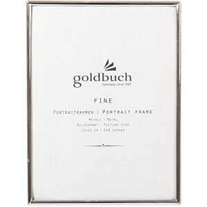 Goldbuch 96 0264 960264 portrétní rámeček Fine, obrazový rám pro fotografie a obrázky ve formátu 15 x 20 cm, fotorámeček, portrétní rámeček z kovu, foto rámeček stříbrný Goldbuch 96 0264 960264 portrétní rámeček Fine, obrazový rám pro fotografie a obrázky ve formátu 15 x 20 cm, fotorámeček, portrétní rámeček z kovu, foto rámeček stříbrný
