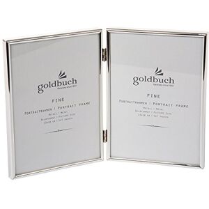 Goldbuch 960286 Galerijní rám Fine, fotorámeček na 2 obrázky ve formátu 13 x 18 cm, kovový fotorámeček 27,5 x 18,5 x 1 cm, stříbrný rámeček Goldbuch 960286 Galerijní rám Fine, fotorámeček na 2 obrázky ve formátu 13 x 18 cm, kovový fotorámeček 27,5 x 18,5 x 1 cm, stříbrný rámeček