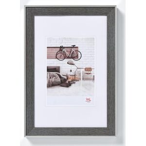 walther design Rám obrazu šedý 10 x 15 cm se stříbrnou vnější hranou, bohémský designový rám EN015D walther design Rám obrazu šedý 10 x 15 cm se stříbrnou vnější hranou, bohémský designový rám EN015D