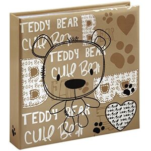 Hama Baby album (vkládací album se 100 bílými stranami, fotoalbum k zasunutí na 200 fotografií ve formátu 10 x 15 cm, dětské album s motivem Teddy) hnědé Hama Baby album (vkládací album se 100 bílými stranami, fotoalbum k zasunutí na 200 fotografií ve formátu 10 x 15 cm, dětské album s motivem Teddy) hnědé