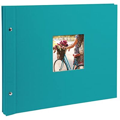 Goldbuch 28893 šroubovací balbum Bella Vista tyrkys, fotokniha 39 x 31 x 2,5 cm Goldbuch 28893 šroubovací balbum Bella Vista tyrkys, fotokniha 39 x 31 x 2,5 cm