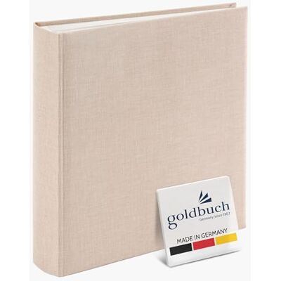 Goldbuch 31605 Fotoalbum Summertime Trend 2, fotokniha se 100 bílými stránkami s pergamenovými dělicími listy, fotoalbum s plátěnou vazbou, až 600 obrázků, vysoce kvalitní papír, béžová, 30 x 31 cm Goldbuch 31605 Fotoalbum Summertime Trend 2, fotokniha se 100 bílými stránkami s pergamenovými dělicími listy, fotoalbum s plátěnou vazbou, až 600 obrázků, vysoce kvalitní papír, béžová, 30 x 31 cm