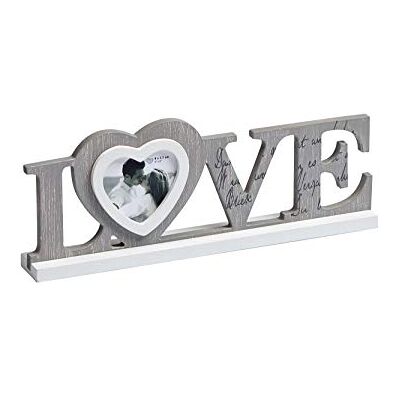 walther design Rám obrazu šedý 9 x 9 cm Love dřevěný portrétní rám YF199D walther design Rám obrazu šedý 9 x 9 cm Love dřevěný portrétní rám YF199D