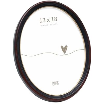Deknudt Frames Deknudt rám S100F9-13. 0X18. 0 oválný, černý klasický Deknudt Frames Deknudt rám S100F9-13. 0X18. 0 oválný, černý klasický