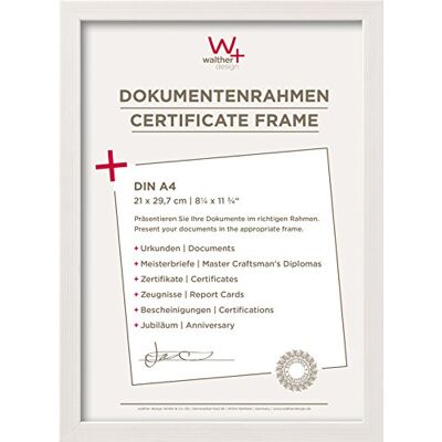 walther design Rám obrazu bílý 21 x 29,7 cm (DIN A4) konstrukční designový rám JK130W walther design Rám obrazu bílý 21 x 29,7 cm (DIN A4) konstrukční designový rám JK130W