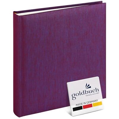 Goldbuch 24807 Fotoalbum Summertime Trend, 25 x 25 cm, fotokniha s 60 bílými stranami a oddělovacími listy z pergamenu, fotoalbum ze lnu, upomínkové album ostružina Goldbuch 24807 Fotoalbum Summertime Trend, 25 x 25 cm, fotokniha s 60 bílými stranami a oddělovacími listy z pergamenu, fotoalbum ze lnu, upomínkové album ostružina