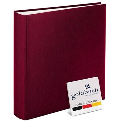 Goldbuch 31807 Fotoalbum Summertime Trend, 30 x 31 cm, fotokniha se 100 bílými stranami a oddělovacími listy z pergamenu, fotoalbum ze lnu, upomínkové album, ostružina Goldbuch 31807 Fotoalbum Summertime Trend, 30 x 31 cm, fotokniha se 100 bílými stranami a oddělovacími listy z pergamenu, fotoalbum ze lnu, upomínkové album, ostružina