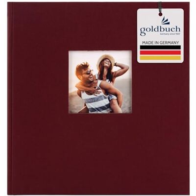 Goldbuch 27 892 Bella Vista Fotoalbum s vyobrazením Bordeaux, upomínkové album ve formátu 30 x 31 cm, foto album 60 bílých stran s oddělovacími listy perganim, fotokniha s plátěnou vazbou, vínově Goldbuch 27 892 Bella Vista Fotoalbum s vyobrazením Bordeaux, upomínkové album ve formátu 30 x 31 cm, foto album 60 bílých stran s oddělovacími listy perganim, fotokniha s plátěnou vazbou, vínově
