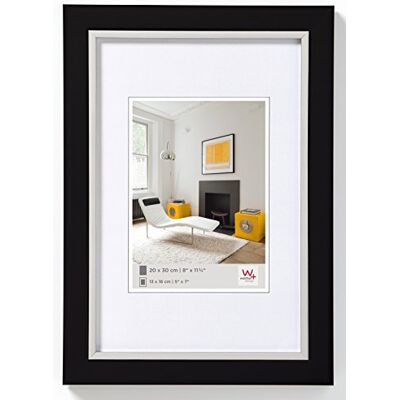 walther design ový rámeček na obraz černý 10 x 15 cm se stříbrnou vnitřní hranou Metro designový rám LO015B walther design ový rámeček na obraz černý 10 x 15 cm se stříbrnou vnitřní hranou Metro designový rám LO015B