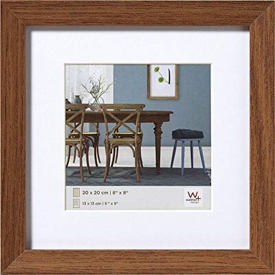 walther design Rám obrazu dub tmavý 40 x 40 cm s paspartou, Fiorito dřevěný rám EF440P walther design Rám obrazu dub tmavý 40 x 40 cm s paspartou, Fiorito dřevěný rám EF440P