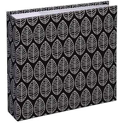 Hama Fotoalbum LA Fleur (velké album se 100 bílými stranami, na 400 fotek formátu 10 × 15, listový vzor, rozměr 30 × 30 cm), XXL fotokniha, černá Hama Fotoalbum LA Fleur (velké album se 100 bílými stranami, na 400 fotek formátu 10 × 15, listový vzor, rozměr 30 × 30 cm), XXL fotokniha, černá