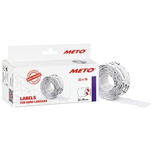 Meto Preisauszeichner Etiketten (22x16 mm, 2-zeilig, 6.000 Stück, weiß, permanent, Preisetiketten für , Contact, Sato, Avery, Tovel, Samark etc.) Meto Preisauszeichner Etiketten (22x16 mm, 2-zeilig, 6.000 Stück, weiß, permanent, Preisetiketten für , Contact, Sato, Avery, Tovel, Samark etc.)