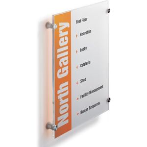 Durable Dveřní štítek Crystal Sign, 297 x 420 mm (A3), s fóliovou vložkou, průhledná, 482619 Durable Dveřní štítek Crystal Sign, 297 x 420 mm (A3), s fóliovou vložkou, průhledná, 482619