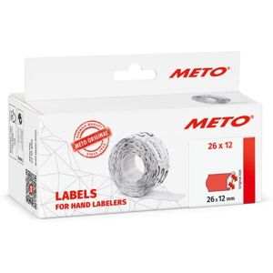 Meto Originální etikety pro cenové štítky (26 x 12 mm, 1 řádek, 6 000 kusů, fluor červená, permanentní, cenové etikety pro , Hutner, Avery, Contact, Sato, Tovel atd.) Meto Originální etikety pro cenové štítky (26 x 12 mm, 1 řádek, 6 000 kusů, fluor červená, permanentní, cenové etikety pro , Hutner, Avery, Contact, Sato, Tovel atd.)