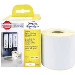 Avery AS0722480 Role etiket (pořadače etikety pro Dymo tiskárny, 190 x 59 mm) 110 kusů Bílá Avery AS0722480 Role etiket (pořadače etikety pro Dymo tiskárny, 190 x 59 mm) 110 kusů Bílá