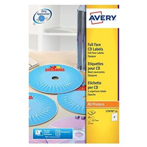 Avery Etikety na CD/DVD (pro laserové tiskárny) Avery Etikety na CD/DVD (pro laserové tiskárny)