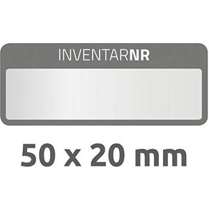 Avery 6905 Polyester Inventaretiketten (stark selbstklebend, strapazierbar, Kleinformat, 50x20 mm, 50 Aufkleber auf 10 Blatt) silber/schwarz Avery 6905 Polyester Inventaretiketten (stark selbstklebend, strapazierbar, Kleinformat, 50x20 mm, 50 Aufkleber auf 10 Blatt) silber/schwarz