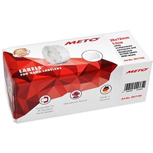 Meto Originální etikety (26 x 12 mm, 6 000 kusů, bílé, multifunkční permanentní hluboké, chladné, cenové etikety pro , Hutner, Avery, Contact, Sato, Tovel atd.) Meto Originální etikety (26 x 12 mm, 6 000 kusů, bílé, multifunkční permanentní hluboké, chladné, cenové etikety pro , Hutner, Avery, Contact, Sato, Tovel atd.)