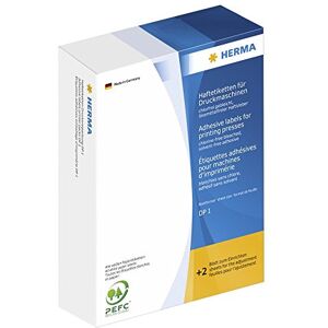 Herma 2930 lepicí etikety pro tiskařské stroje, 5000 kusů, 25 x 40 mm, formát listů 168 x 120 mm, DP1, samolepicí, s okrajem pro uchopení a vložení, matné, prázdné papírové lepicí etikety, bílé Herma 2930 lepicí etikety pro tiskařské stroje, 5000 kusů, 25 x 40 mm, formát listů 168 x 120 mm, DP1, samolepicí, s okrajem pro uchopení a vložení, matné, prázdné papírové lepicí etikety, bílé