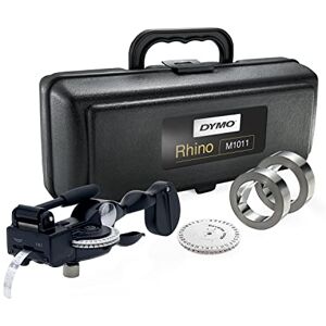 Dymo Rhino M1011 průmyslový razicí přístroj na kovové pásky Vyznačuje odolné etikety z ušlechtilé oceli a hliníkový razicí přístroj na etikety ve stabilním tvrdém pouzdře Dymo Rhino M1011 průmyslový razicí přístroj na kovové pásky Vyznačuje odolné etikety z ušlechtilé oceli a hliníkový razicí přístroj na etikety ve stabilním tvrdém pouzdře
