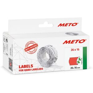 Meto Original Preisauszeichner Etiketten (26x16 mm, 2-zeilig, 6.000 Stück, fluor rot, wiederablösbar, Preisetiketten für , Contact, Sato, Avery, Tovel, Samark etc.) Meto Original Preisauszeichner Etiketten (26x16 mm, 2-zeilig, 6.000 Stück, fluor rot, wiederablösbar, Preisetiketten für , Contact, Sato, Avery, Tovel, Samark etc.)