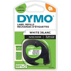 Dymo Originální papírová páska na etikety LetraTag černá na bílé 12 mm x 4 m samolepicí papírová páska pro popisovací zařízení LetraTag Dymo Originální papírová páska na etikety LetraTag černá na bílé 12 mm x 4 m samolepicí papírová páska pro popisovací zařízení LetraTag