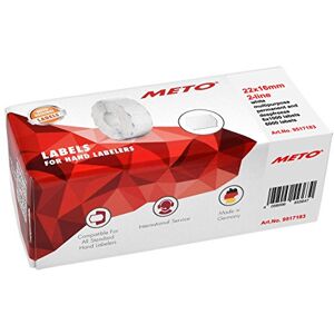 Meto Etikety pro cenové značkovače (22 x 16 mm, 6 000 kusů, bílé, 2řádkové, multifunkční, permanentní a mrazivé, pro , Contact, Sato, Avery, atd.) Meto Etikety pro cenové značkovače (22 x 16 mm, 6 000 kusů, bílé, 2řádkové, multifunkční, permanentní a mrazivé, pro , Contact, Sato, Avery, atd.)