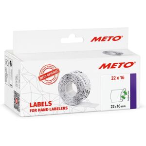 Meto Etikety s ručním označením (22 x 16 mm, 1řádkové, 6 000 kusů, bílé, odstranitelné, pro , Contact, Sato, Avery, atd.) Meto Etikety s ručním označením (22 x 16 mm, 1řádkové, 6 000 kusů, bílé, odstranitelné, pro , Contact, Sato, Avery, atd.)