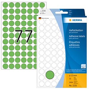 Herma Víceúčelové etikety od , Ø 13 mm, kulaté, papírové, matné, Zelená Herma Víceúčelové etikety od , Ø 13 mm, kulaté, papírové, matné, Zelená