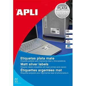 APLI agipa 12975 Typové etikety, kulaté, průměr 40 mm, stříbrné APLI agipa 12975 Typové etikety, kulaté, průměr 40 mm, stříbrné