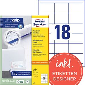Avery univerzální etikety formát 64 x 45 mm Avery univerzální etikety formát 64 x 45 mm