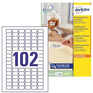Avery L3410REV-25 cenové etikety (2 550 cenová samolepka, 26 x 16 mm na A4, potištěné, samolepicí, znovu beze zbytku odstranitelné, pro dočasné cenové vyznačení/nabídky) 25 listů, bílá Avery L3410REV-25 cenové etikety (2 550 cenová samolepka, 26 x 16 mm na A4, potištěné, samolepicí, znovu beze zbytku odstranitelné, pro dočasné cenové vyznačení/nabídky) 25 listů, bílá