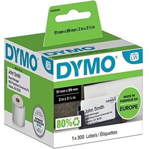 Dymo Originální štítky se jmény LabelWriter 51 mm x 89 mm Role s 300 etiketami samolepicí pro tiskárny štítků LabelWriter a popisovací zařízení Dymo Originální štítky se jmény LabelWriter 51 mm x 89 mm Role s 300 etiketami samolepicí pro tiskárny štítků LabelWriter a popisovací zařízení