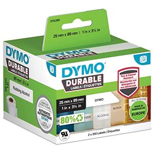 Dymo 1933081 Vysoce výkonné průmyslové štítky LW (pro štítkovače LabelWriter, bílý polyester, 25 mm x 89 mm) 2 role po 350 štítcích Dymo 1933081 Vysoce výkonné průmyslové štítky LW (pro štítkovače LabelWriter, bílý polyester, 25 mm x 89 mm) 2 role po 350 štítcích