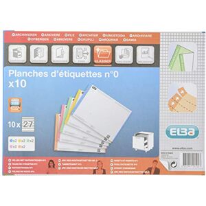 Elba FADE 100330192 Pack 10 Blätter, 25 Etiketten für Unterordner, 290 mm Elba FADE 100330192 Pack 10 Blätter, 25 Etiketten für Unterordner, 290 mm