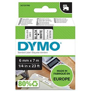 Dymo S0720770 D1 etikety (samolepicí, pro tiskárnu LabelManager, role 6 mm × 7 m), černá na průhledné. Dymo S0720770 D1 etikety (samolepicí, pro tiskárnu LabelManager, role 6 mm × 7 m), černá na průhledné.