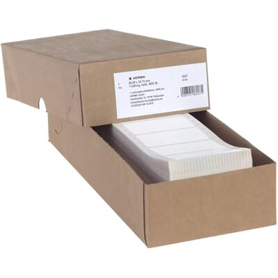HERMA 8207 počítačové etikety nekonečné, 68,58 x 35,7 mm, 1vodivé, 4000 kusů, samolepicí, nekonečné nálepky s okrajem vodicího otvoru, matné, prázdné papírové počítačové etikety, bílé HERMA 8207 počítačové etikety nekonečné, 68,58 x 35,7 mm, 1vodivé, 4000 kusů, samolepicí, nekonečné nálepky s okrajem vodicího otvoru, matné, prázdné papírové počítačové etikety, bílé